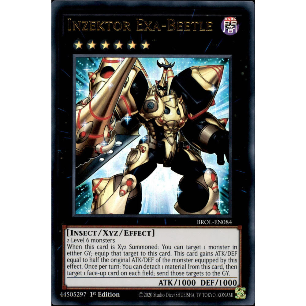 Inzektor Exa-Beetle BROL-EN084 Yu-Gi-Oh! Card from the Brothers of Legend Set