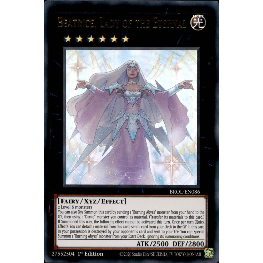 Beatrice, Lady of the Eternal BROL-EN086 Yu-Gi-Oh! Card from the Brothers of Legend Set