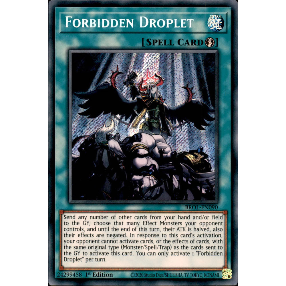 Forbidden Droplet BROL-EN090 Yu-Gi-Oh! Card from the Brothers of Legend Set