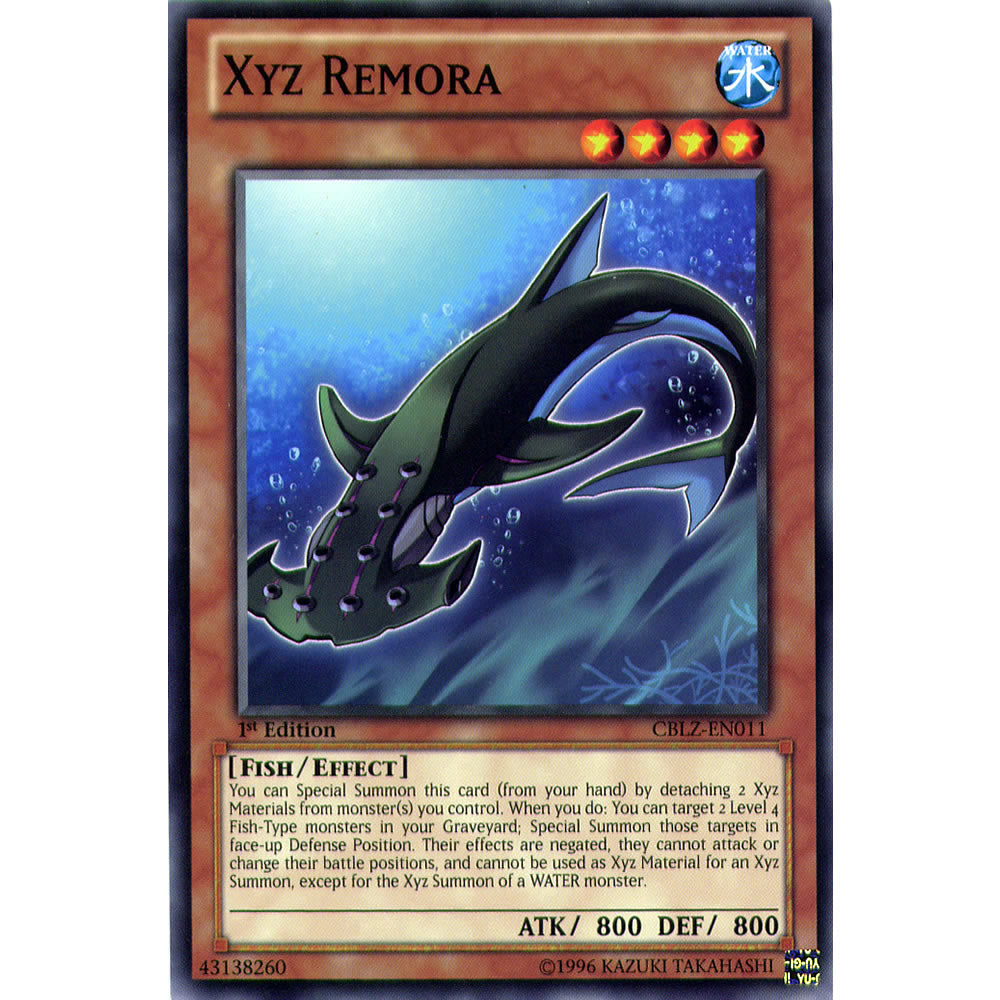 Xyz Remora CBLZ-EN011 Yu-Gi-Oh! Card from the Cosmo Blazer Set