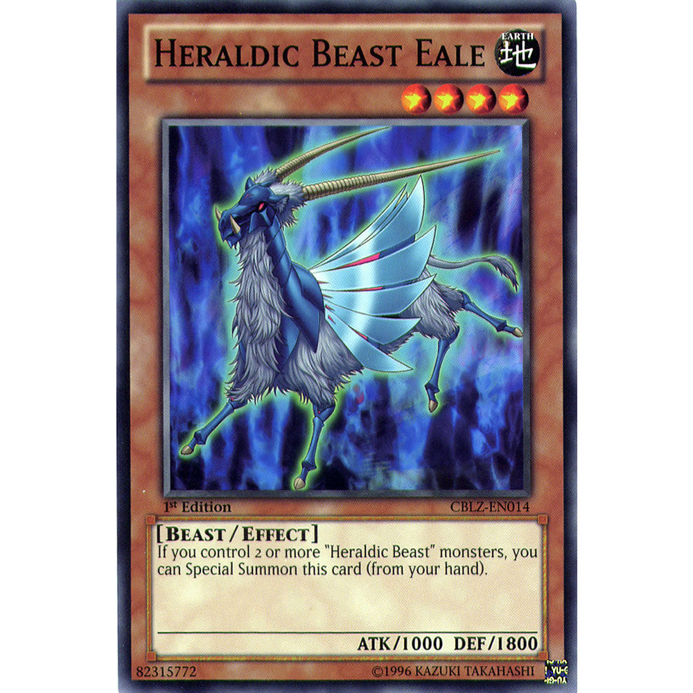 Heraldic Beast Eale CBLZ-EN014 Yu-Gi-Oh! Card from the Cosmo Blazer Set