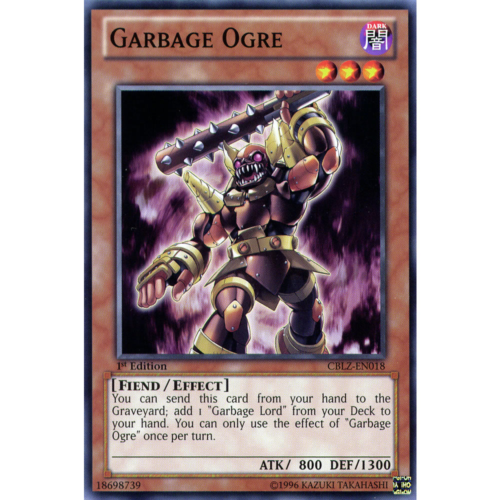 Garbage Ogre CBLZ-EN018 Yu-Gi-Oh! Card from the Cosmo Blazer Set