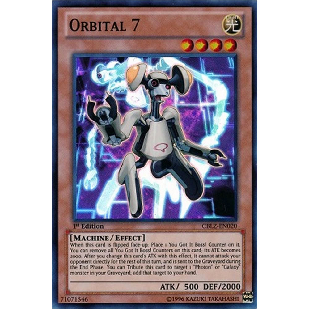 Orbital 7 CBLZ-EN020 Yu-Gi-Oh! Card from the Cosmo Blazer Set