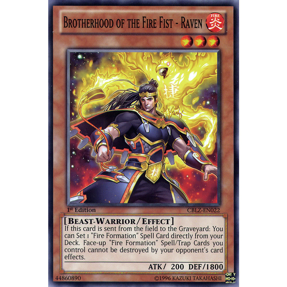 Brotherhood of the Fire Fist - Raven CBLZ-EN022 Yu-Gi-Oh! Card from the Cosmo Blazer Set