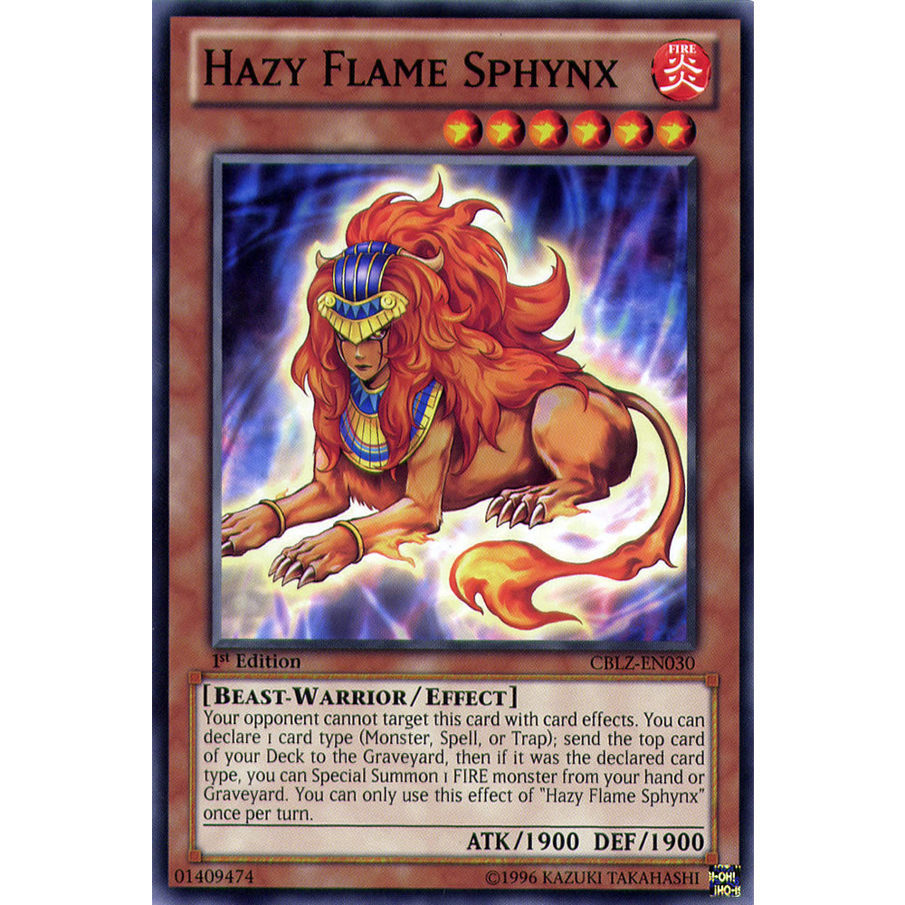 Hazy Flame Sphynx CBLZ-EN030 Yu-Gi-Oh! Card from the Cosmo Blazer Set