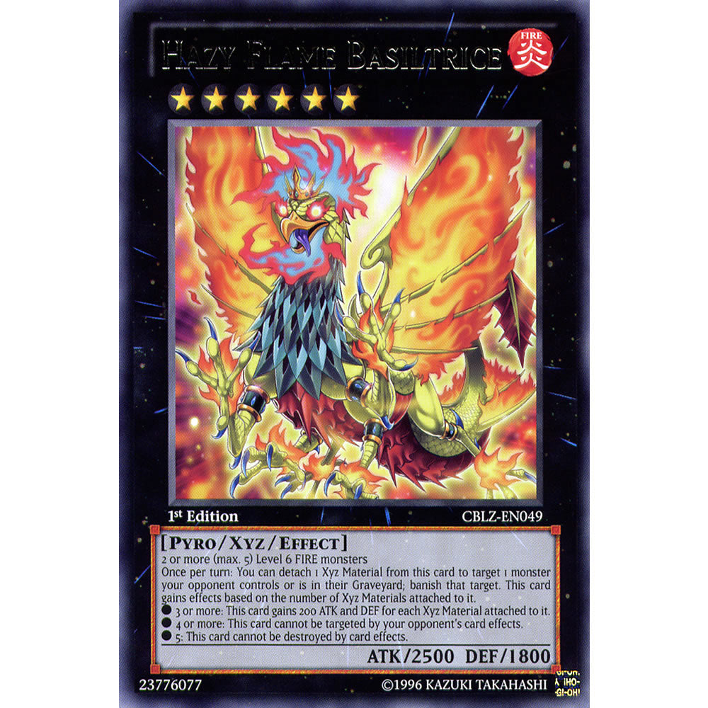 Hazy Flame Basiltrice CBLZ-EN049 Yu-Gi-Oh! Card from the Cosmo Blazer Set