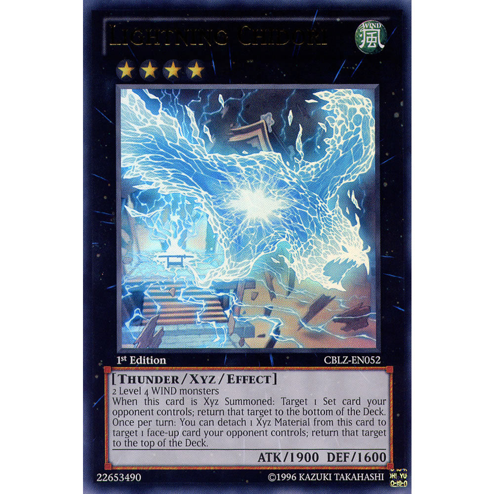 Lightning Chidori CBLZ-EN052 Yu-Gi-Oh! Card from the Cosmo Blazer Set