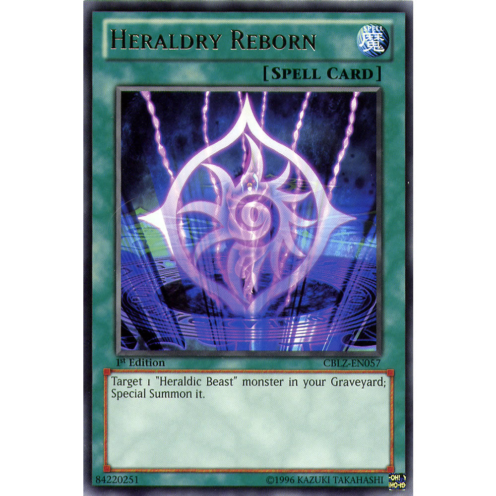 Heraldry Reborn CBLZ-EN057 Yu-Gi-Oh! Card from the Cosmo Blazer Set