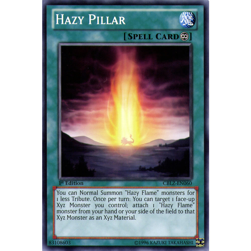 Hazy Pillar CBLZ-EN060 Yu-Gi-Oh! Card from the Cosmo Blazer Set