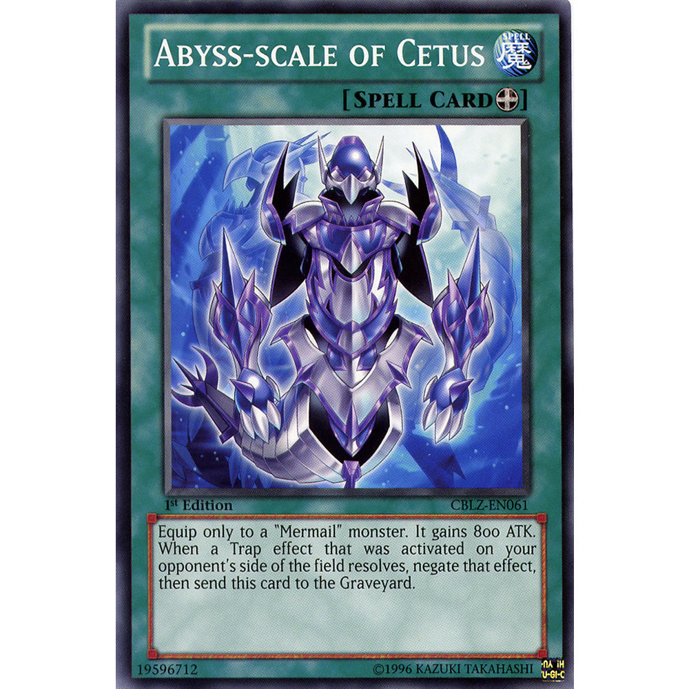 Abyss-scale of Cetus CBLZ-EN061 Yu-Gi-Oh! Card from the Cosmo Blazer Set