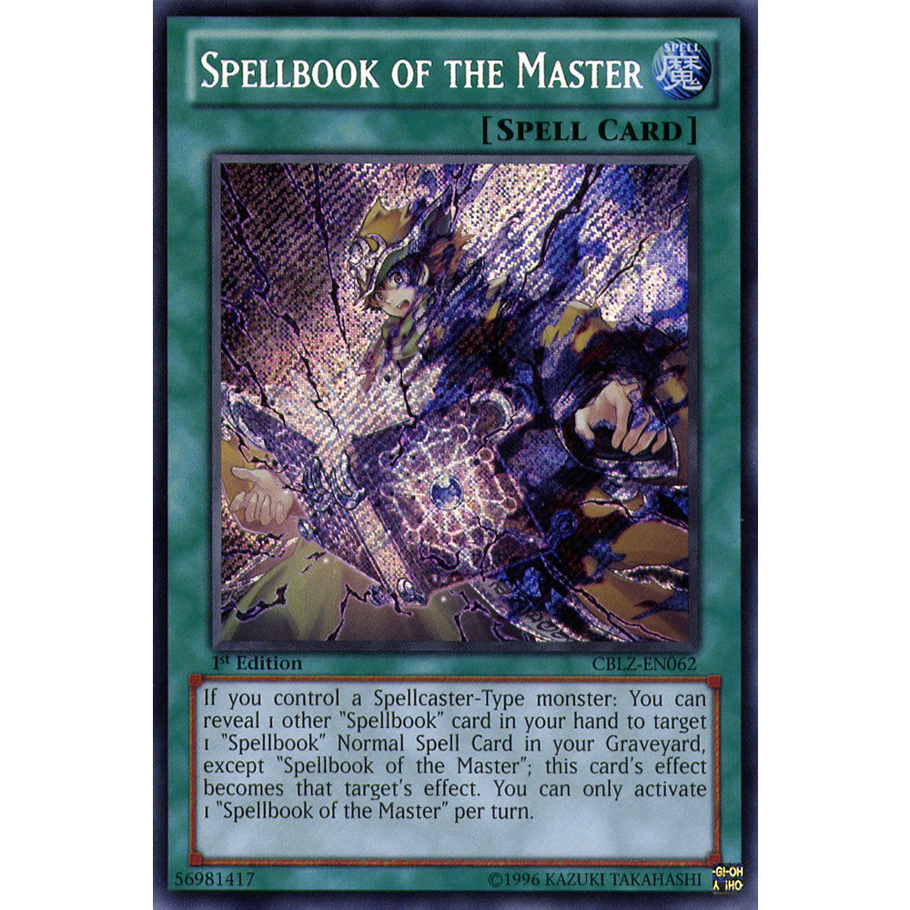 Spellbook of the Master CBLZ-EN062 Yu-Gi-Oh! Card from the Cosmo Blazer Set