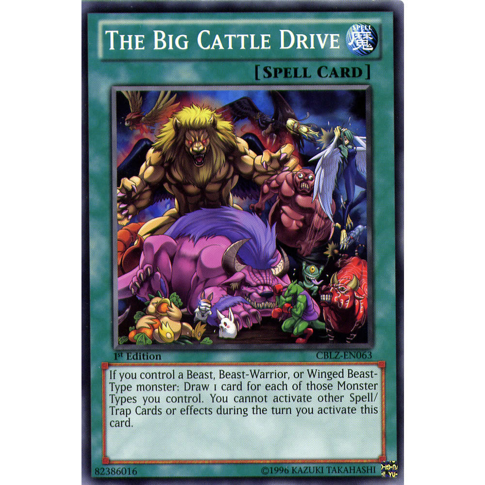 The Big Cattle Drive CBLZ-EN063 Yu-Gi-Oh! Card from the Cosmo Blazer Set