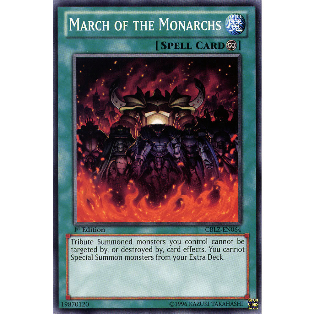 March of the Monarchs CBLZ-EN064 Yu-Gi-Oh! Card from the Cosmo Blazer Set