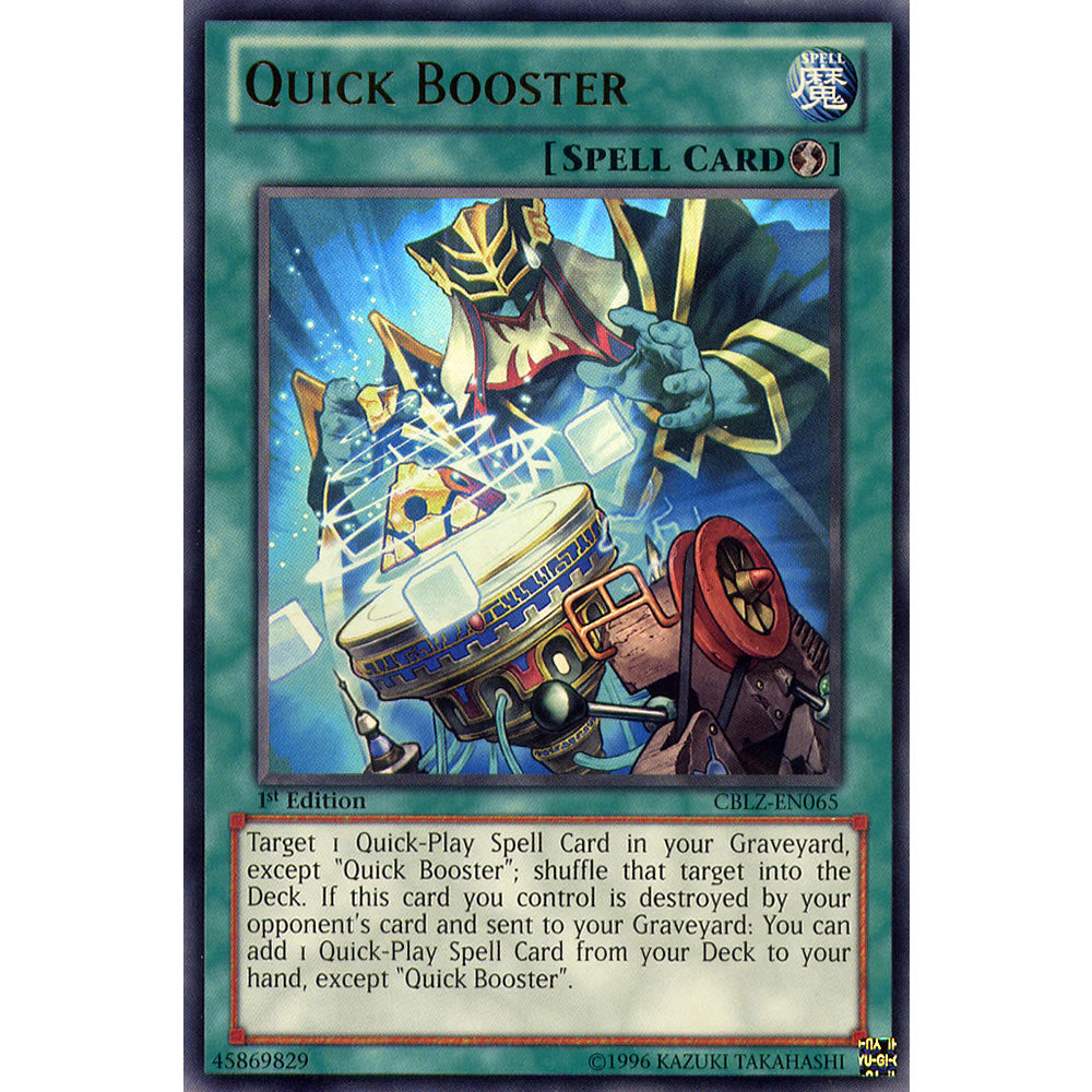 Quick Booster CBLZ-EN065 Yu-Gi-Oh! Card from the Cosmo Blazer Set