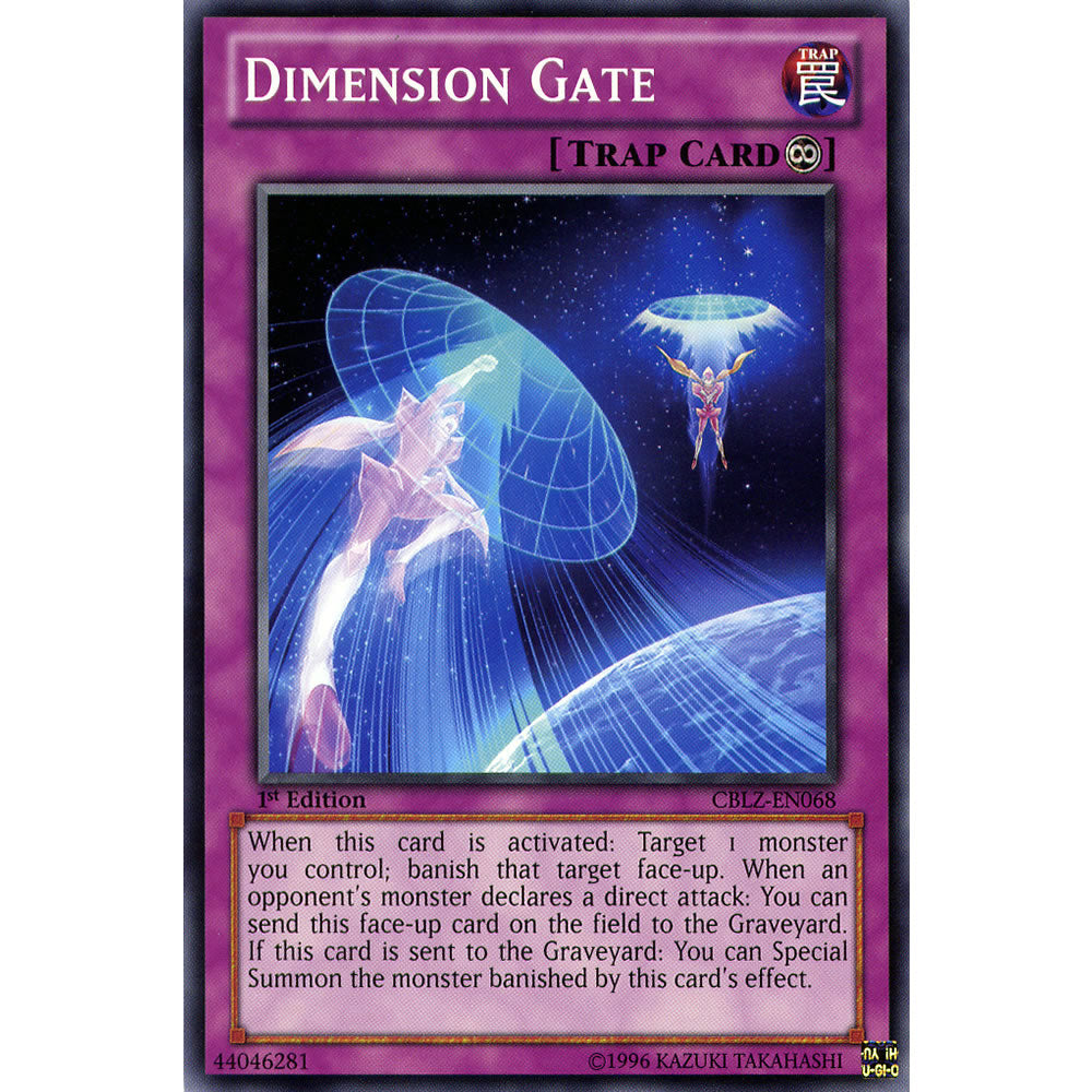 Dimension Gate CBLZ-EN068 Yu-Gi-Oh! Card from the Cosmo Blazer Set