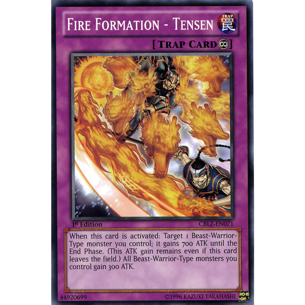 Fire Formation - Tensen CBLZ-EN071 Yu-Gi-Oh! Card from the Cosmo Blazer Set
