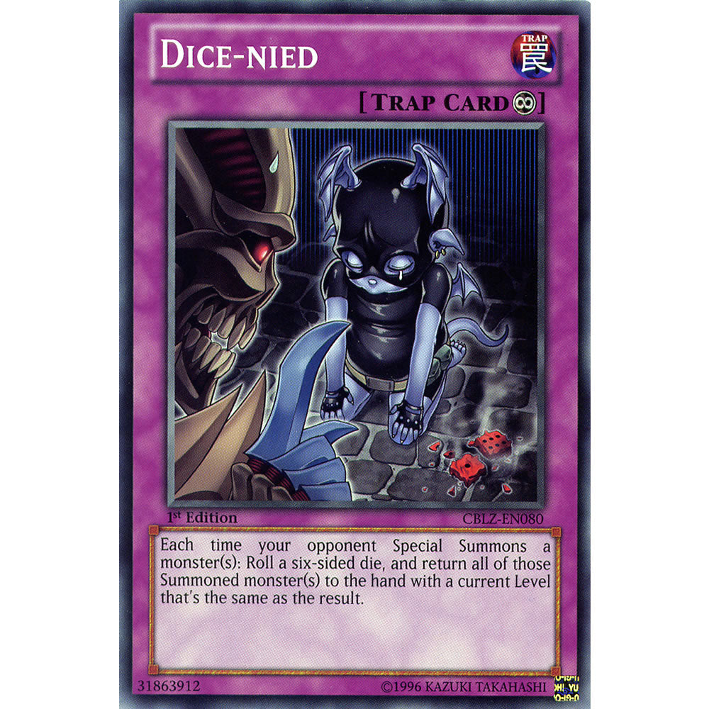 Dice-nied CBLZ-EN080 Yu-Gi-Oh! Card from the Cosmo Blazer Set