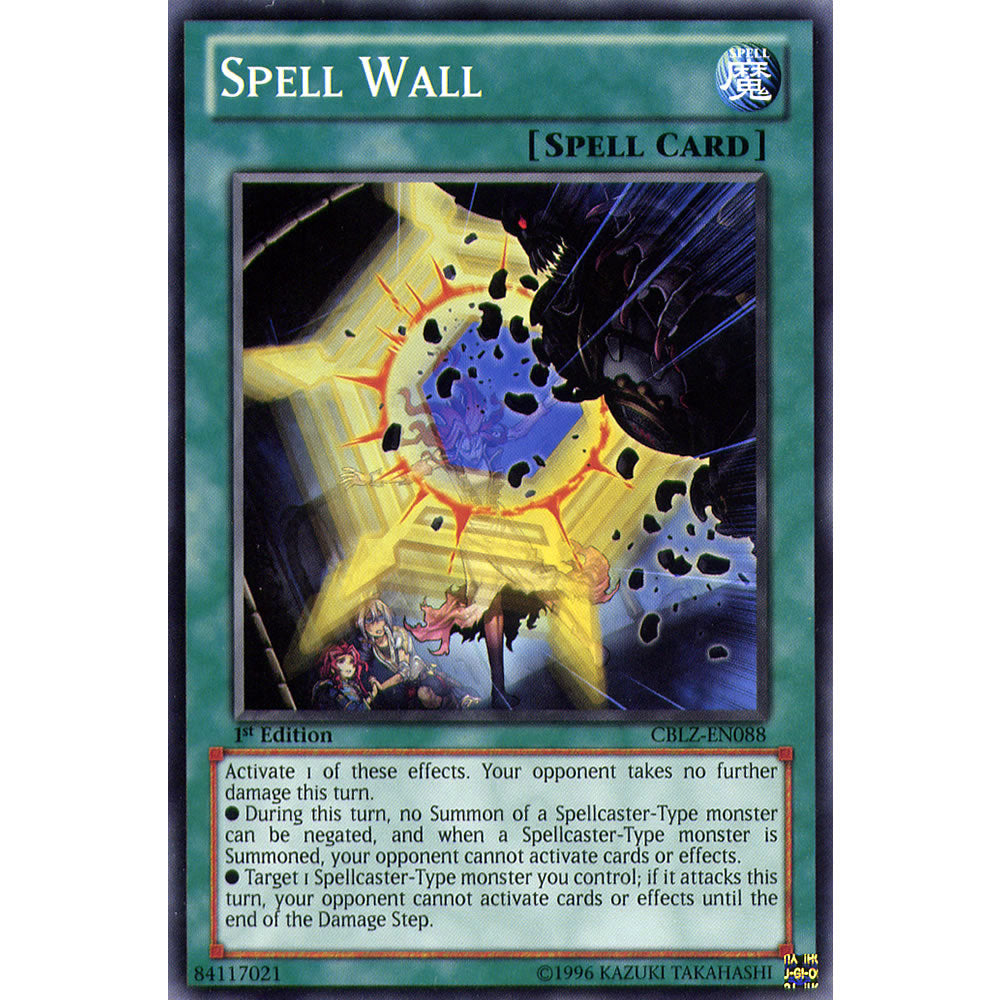 Spell Wall CBLZ-EN088 Yu-Gi-Oh! Card from the Cosmo Blazer Set