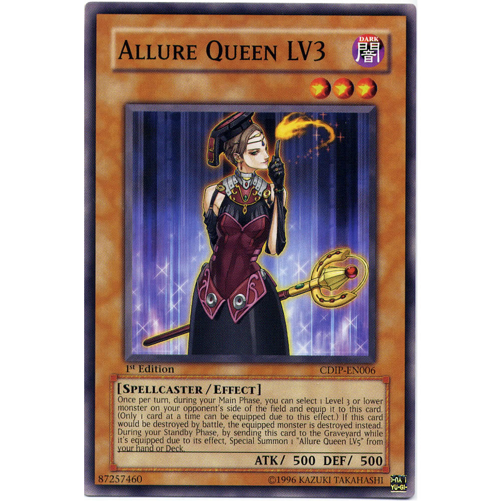 Allure Queen LV3 CDIP-EN006 Yu-Gi-Oh! Card from the Cyberdark Impact Set