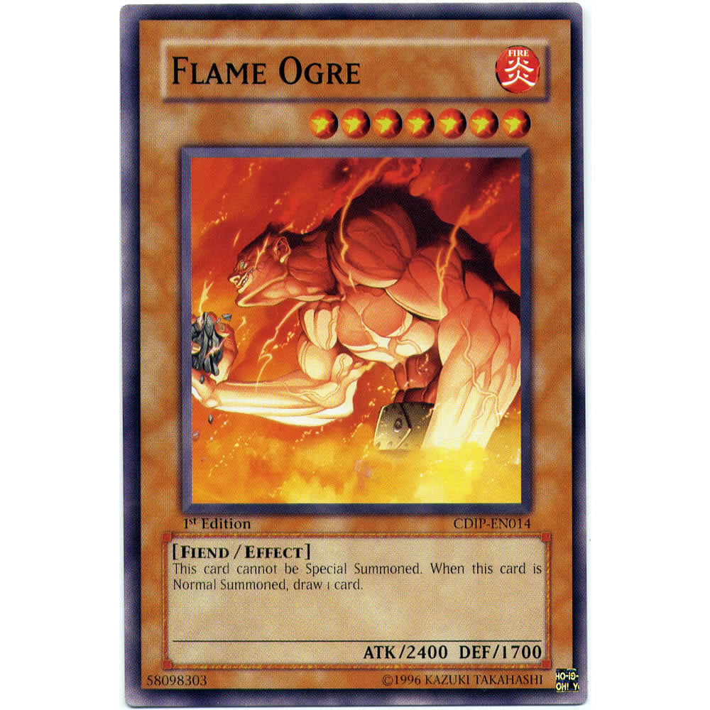 Flame Ogre CDIP-EN014 Yu-Gi-Oh! Card from the Cyberdark Impact Set