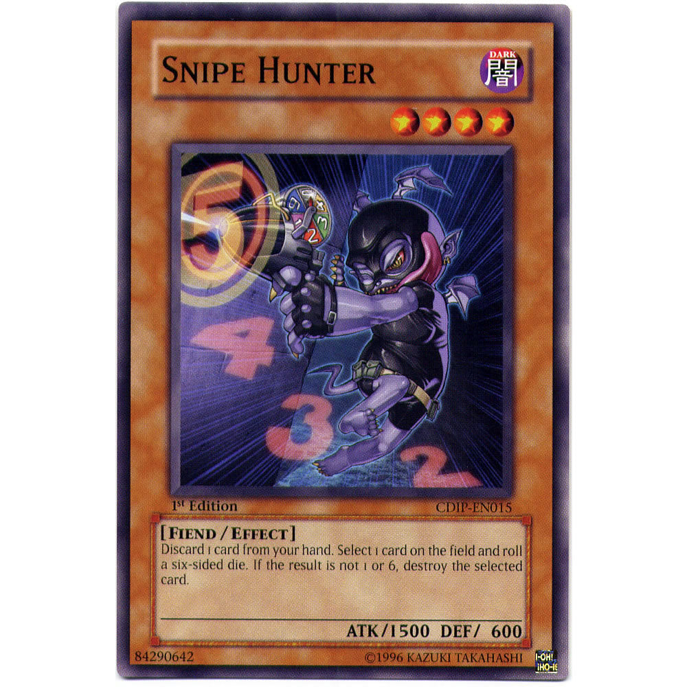 Snipe Hunter CDIP-EN015 Yu-Gi-Oh! Card from the Cyberdark Impact Set