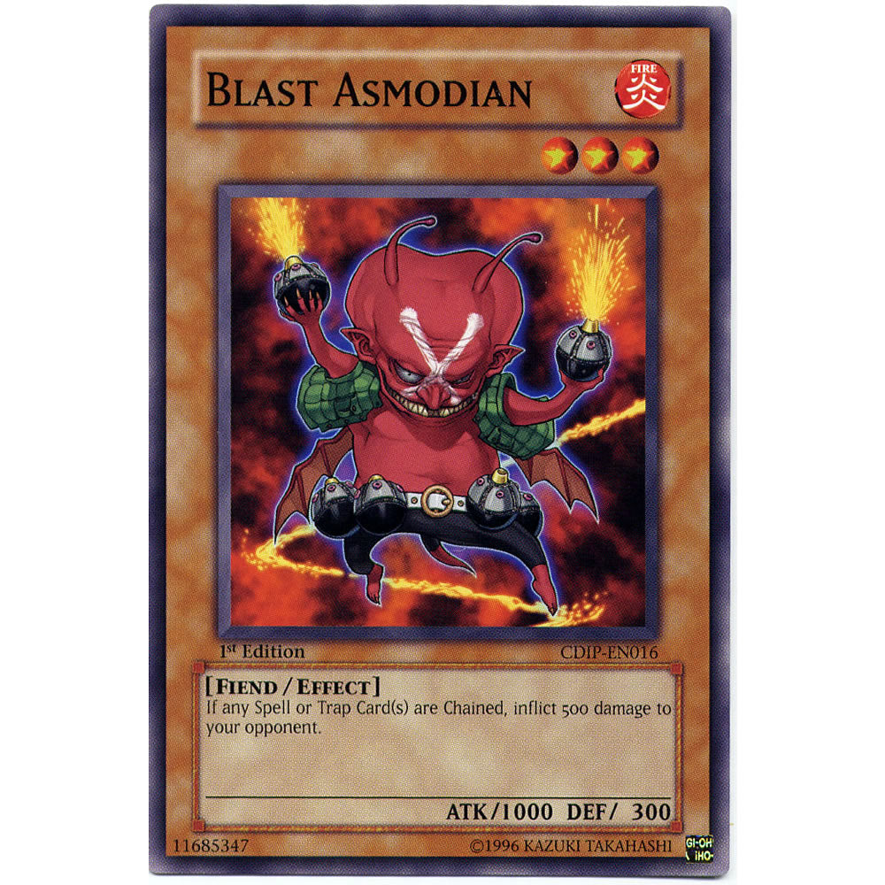 Blast Asmodian CDIP-EN016 Yu-Gi-Oh! Card from the Cyberdark Impact Set