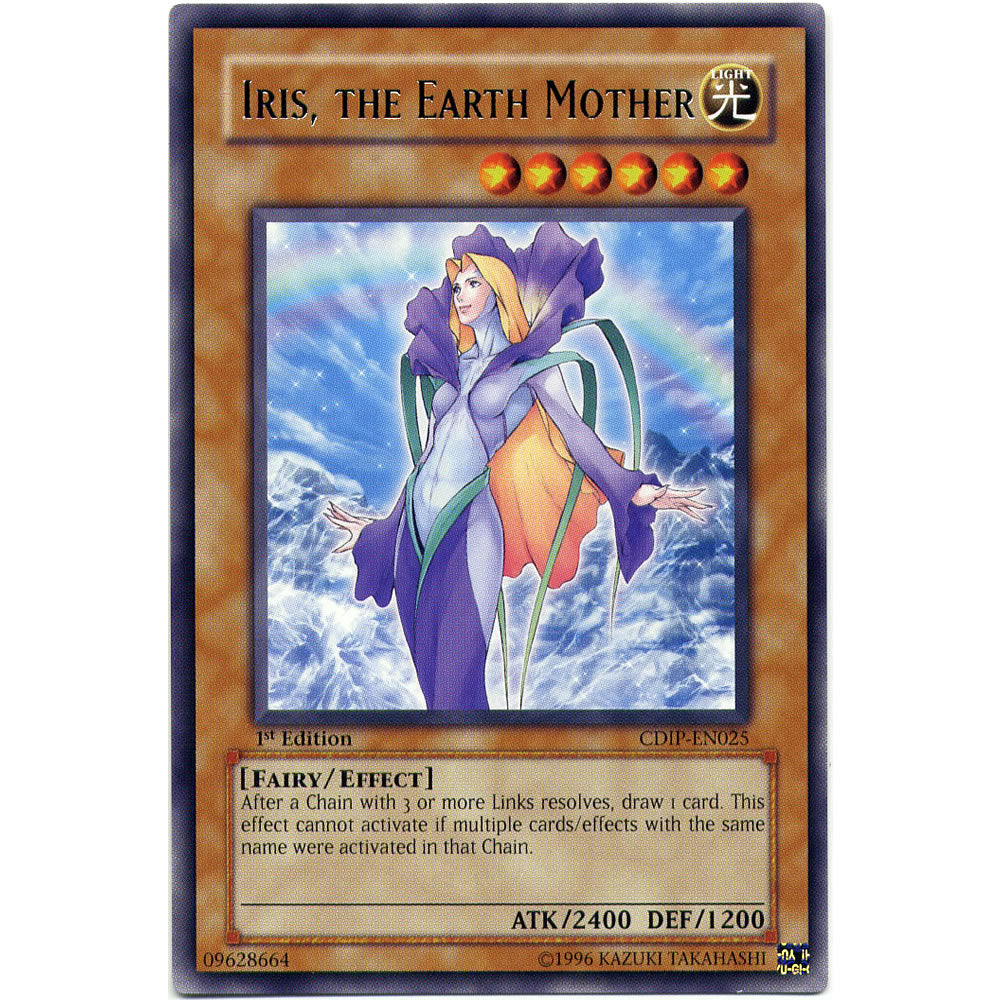 Iris , the Earth Mother CDIP-EN025 Yu-Gi-Oh! Card from the Cyberdark Impact Set