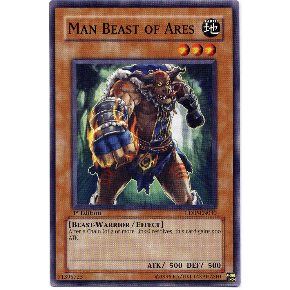 Man Beast of Ares CDIP-EN030 Yu-Gi-Oh! Card from the Cyberdark Impact Set