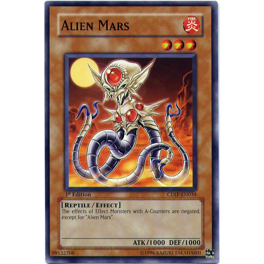 Alien Mars CDIP-EN034 Yu-Gi-Oh! Card from the Cyberdark Impact Set