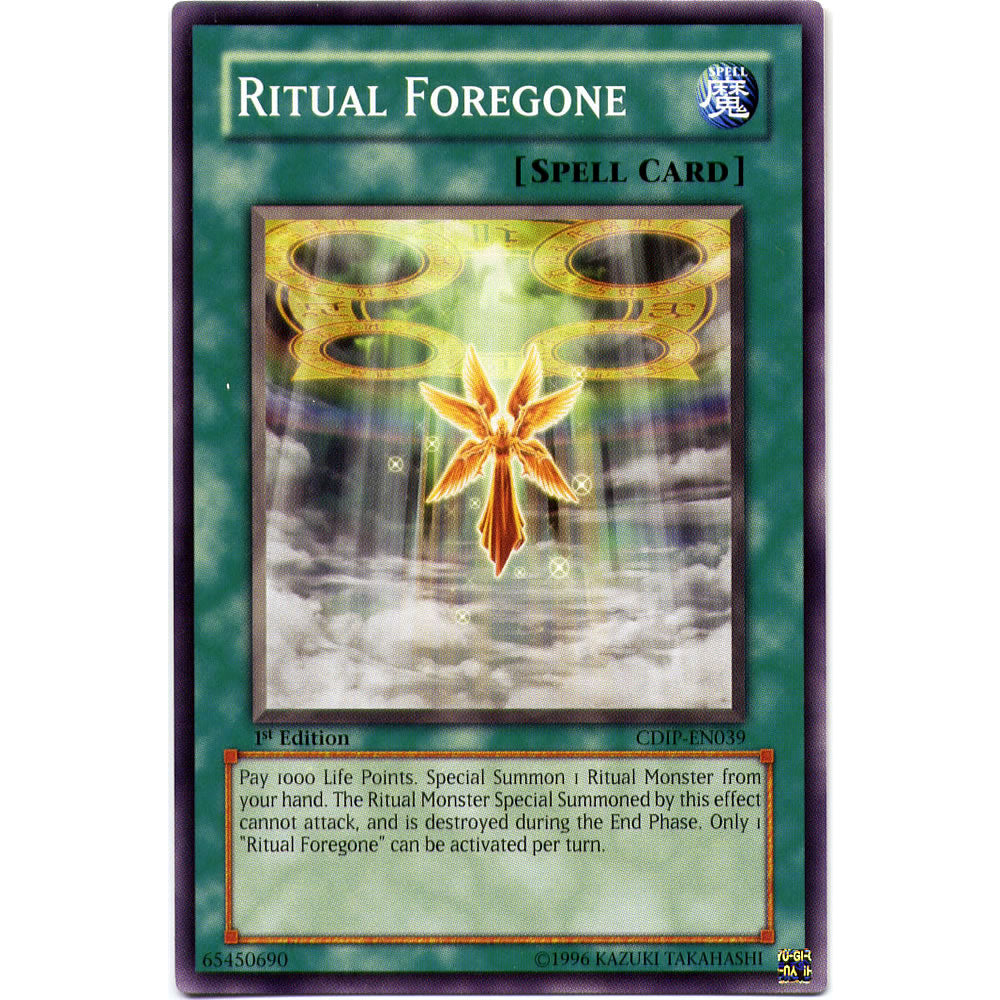 Ritual Foregone CDIP-EN039 Yu-Gi-Oh! Card from the Cyberdark Impact Set