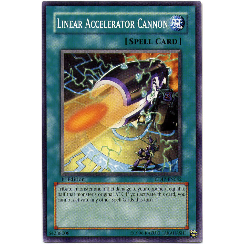Linear Accelerator Cannon CDIP-EN042 Yu-Gi-Oh! Card from the Cyberdark Impact Set