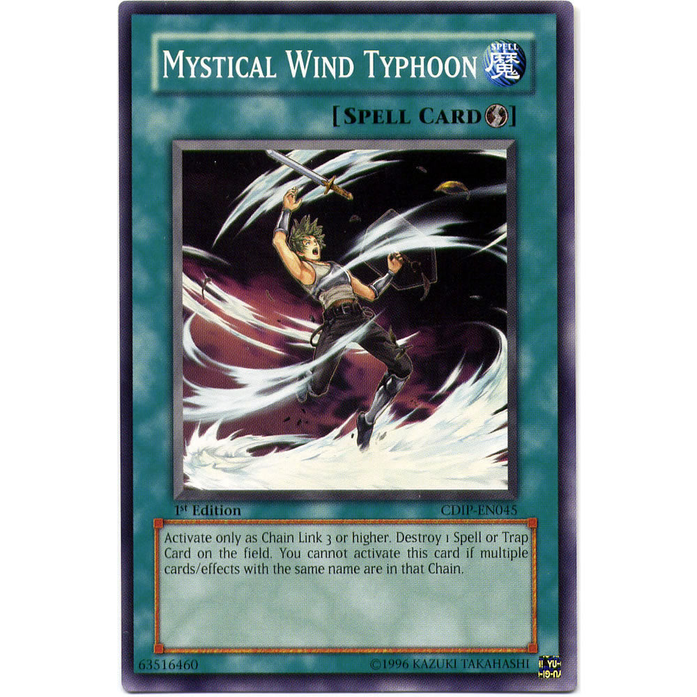Mystical Wind Typhoon CDIP-EN045 Yu-Gi-Oh! Card from the Cyberdark Impact Set