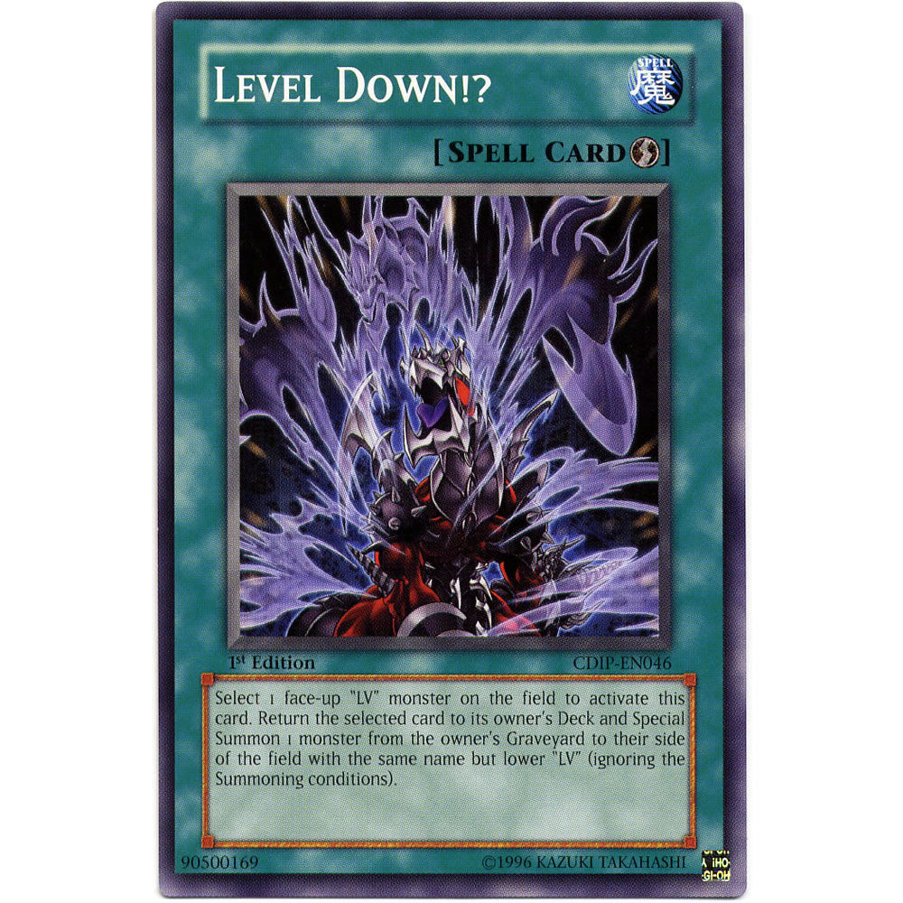 Level Down!? CDIP-EN046 Yu-Gi-Oh! Card from the Cyberdark Impact Set