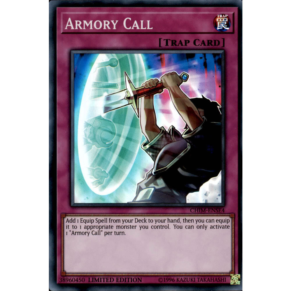 Armory Call CHIM-ENSE4 Yu-Gi-Oh! Card from the Chaos Impact Special Edition Set