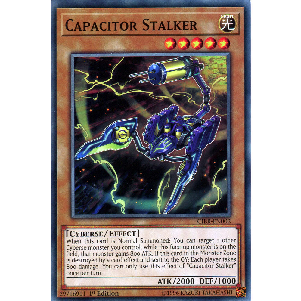 Capacitor Stalker CIBR-EN002 Yu-Gi-Oh! Card from the Circuit Break Set