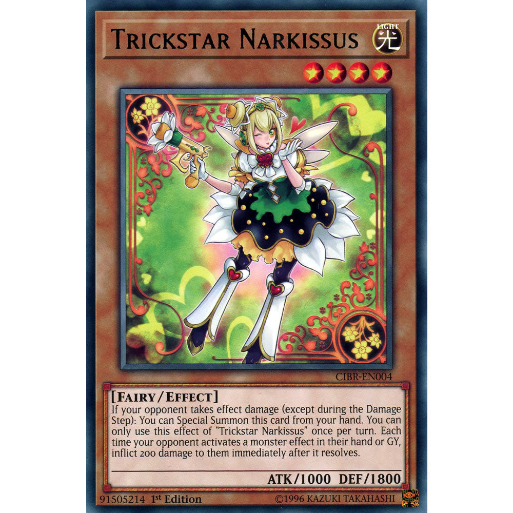 Trickstar Narkissus CIBR-EN004 Yu-Gi-Oh! Card from the Circuit Break Set