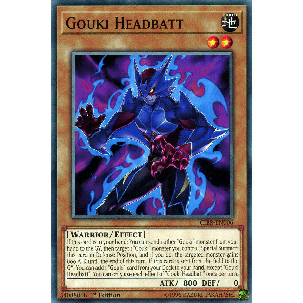 Gouki Headbatt CIBR-EN006 Yu-Gi-Oh! Card from the Circuit Break Set