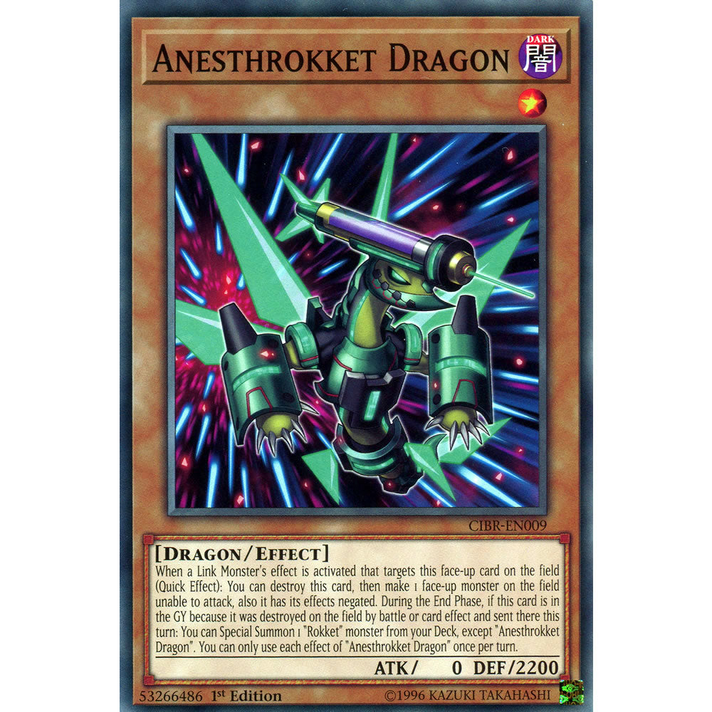 Anesthrokket Dragon CIBR-EN009 Yu-Gi-Oh! Card from the Circuit Break Set