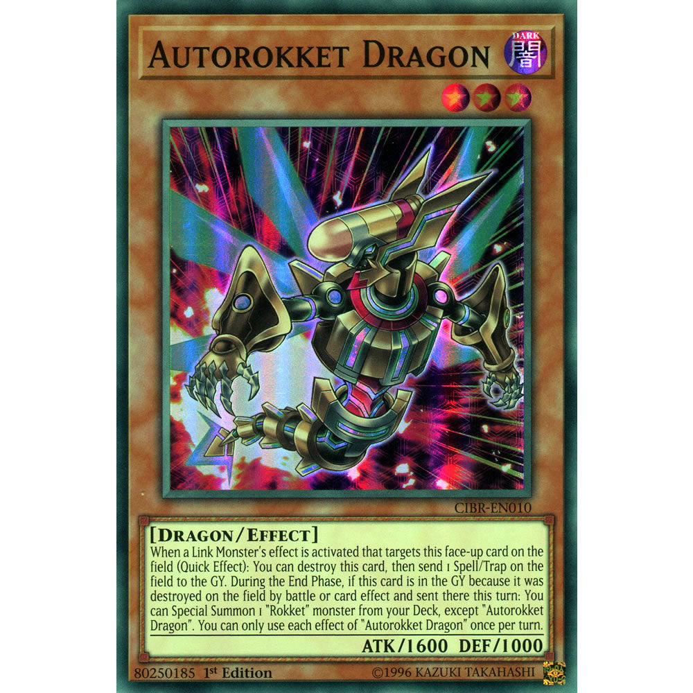 Autorokket Dragon CIBR-EN010 Yu-Gi-Oh! Card from the Circuit Break Set