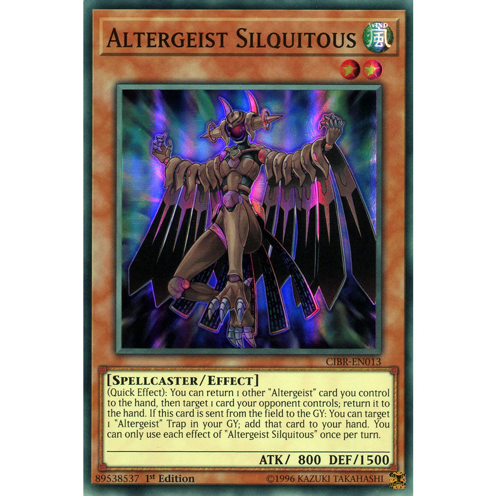 Altergeist Silquitous CIBR-EN013 Yu-Gi-Oh! Card from the Circuit Break Set