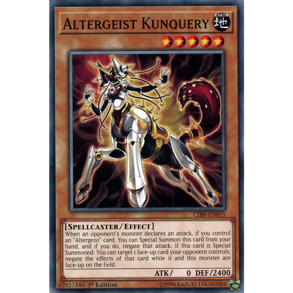 Altergeist Kunquery CIBR-EN015 Yu-Gi-Oh! Card from the Circuit Break Set