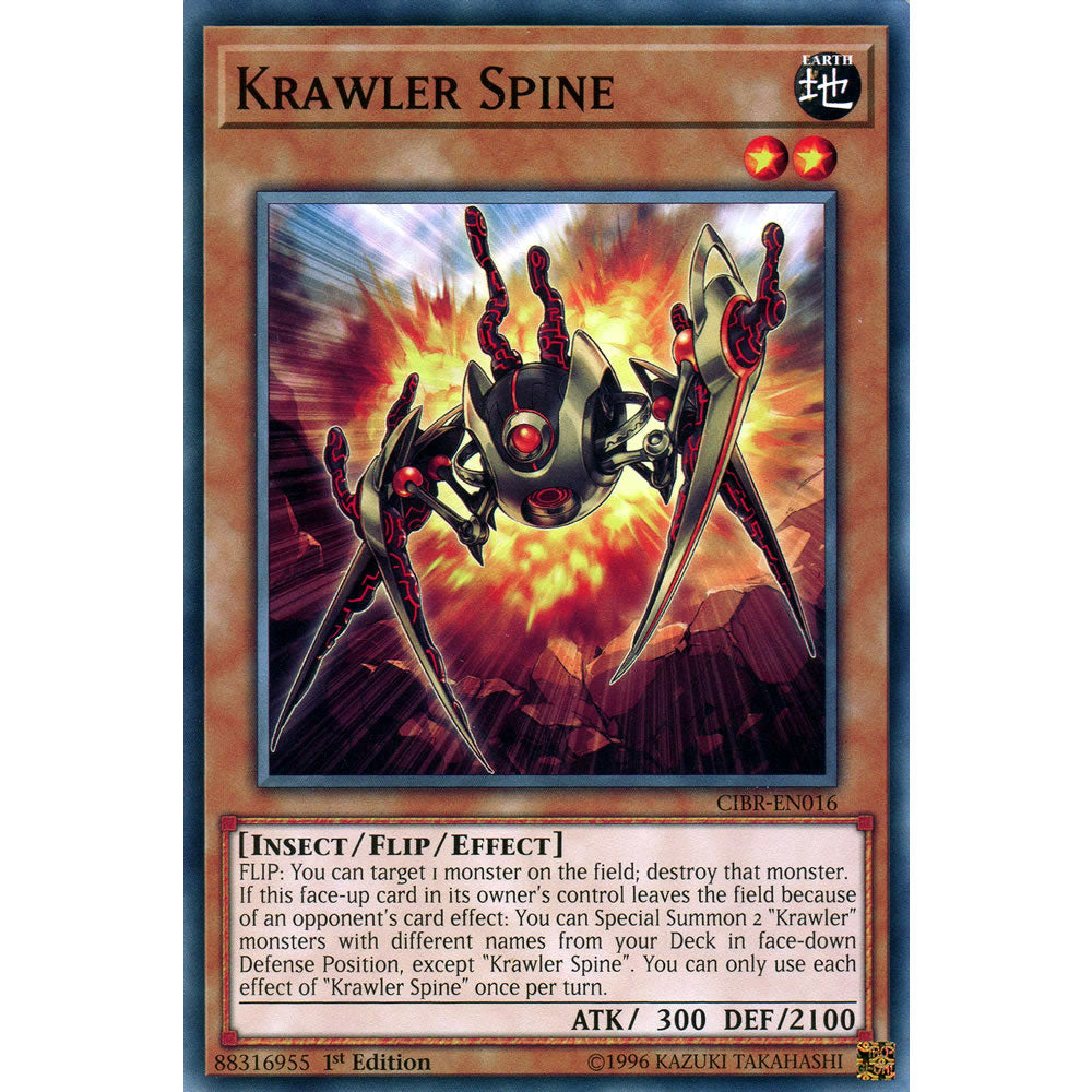 Krawler Spine CIBR-EN016 Yu-Gi-Oh! Card from the Circuit Break Set