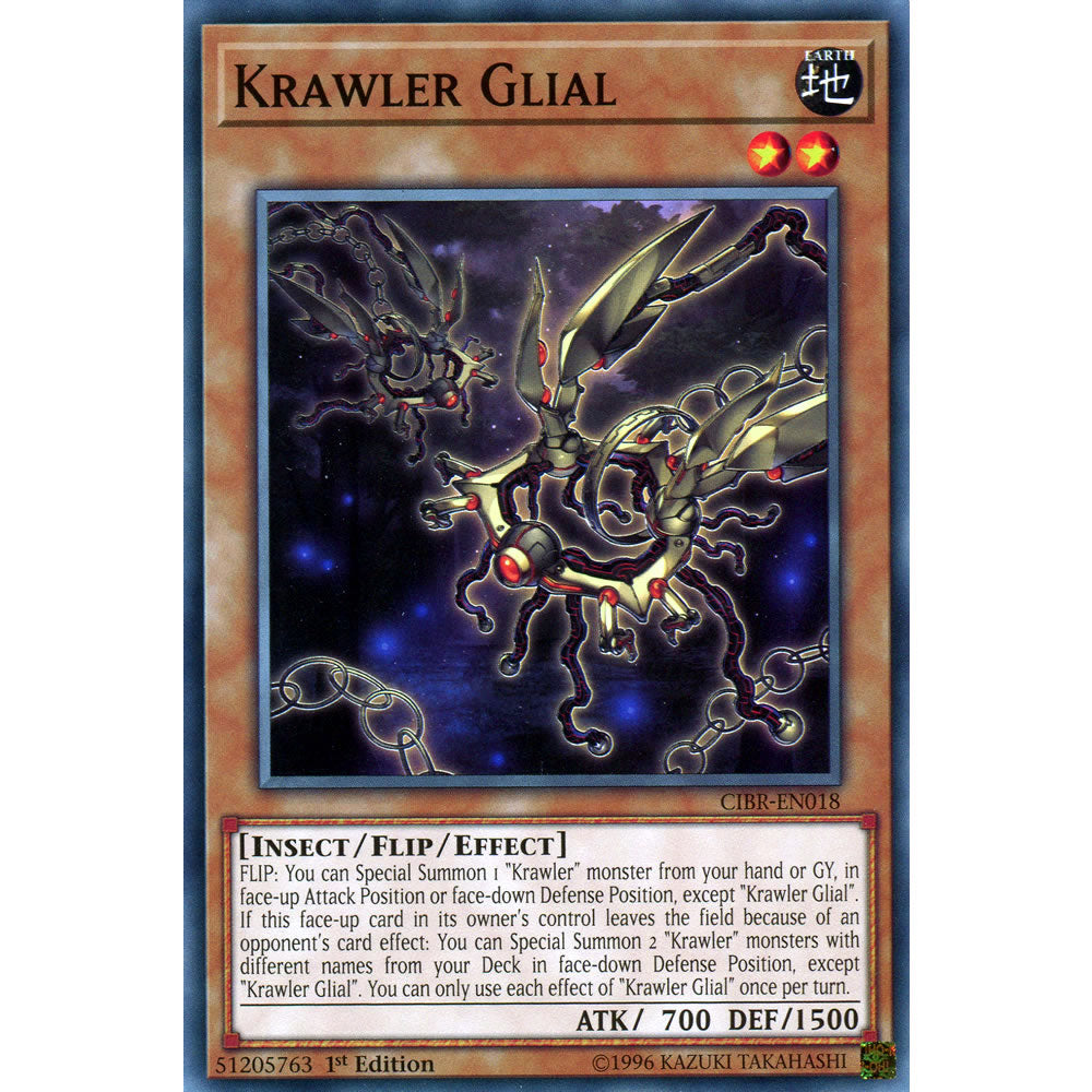 Krawler Glial CIBR-EN018 Yu-Gi-Oh! Card from the Circuit Break Set