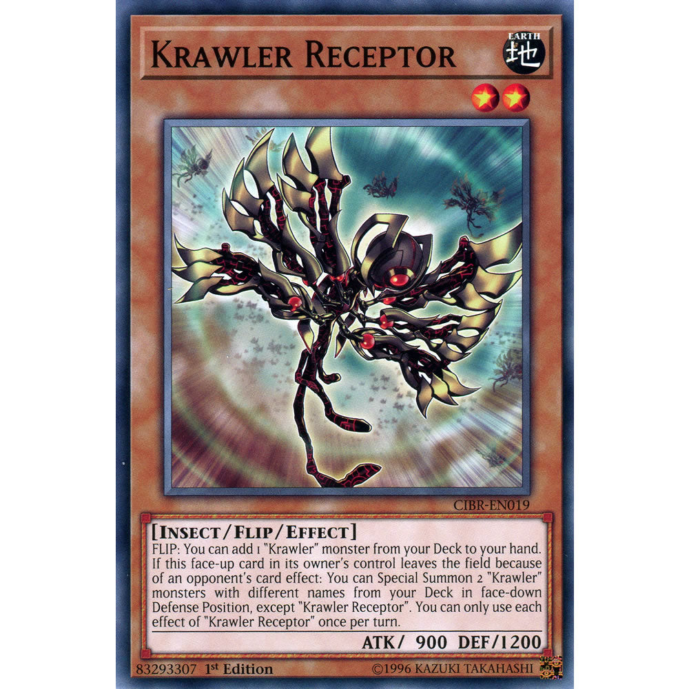Krawler Receptor CIBR-EN019 Yu-Gi-Oh! Card from the Circuit Break Set