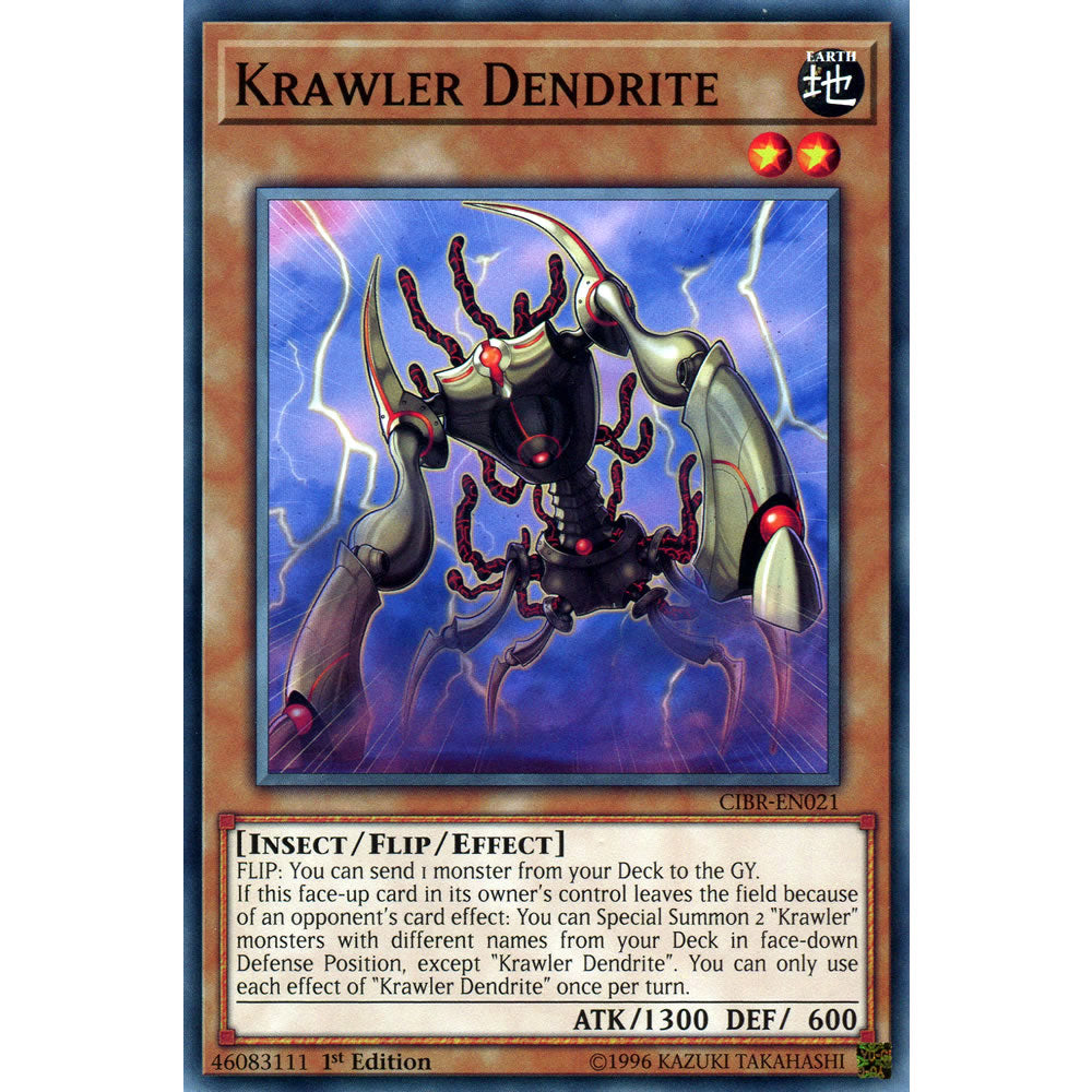 Krawler Dendrite CIBR-EN021 Yu-Gi-Oh! Card from the Circuit Break Set