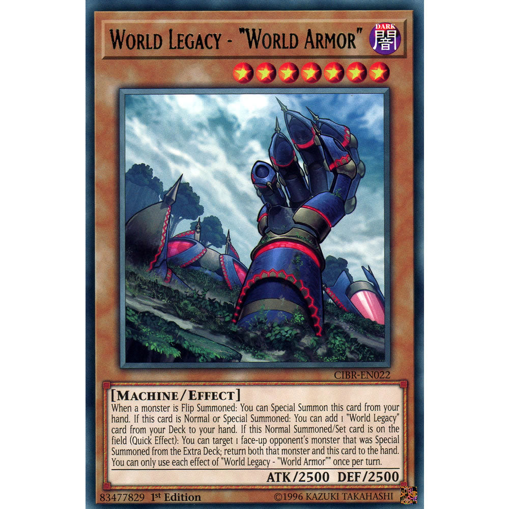 World Legacy - World Armor CIBR-EN022 Yu-Gi-Oh! Card from the Circuit Break Set
