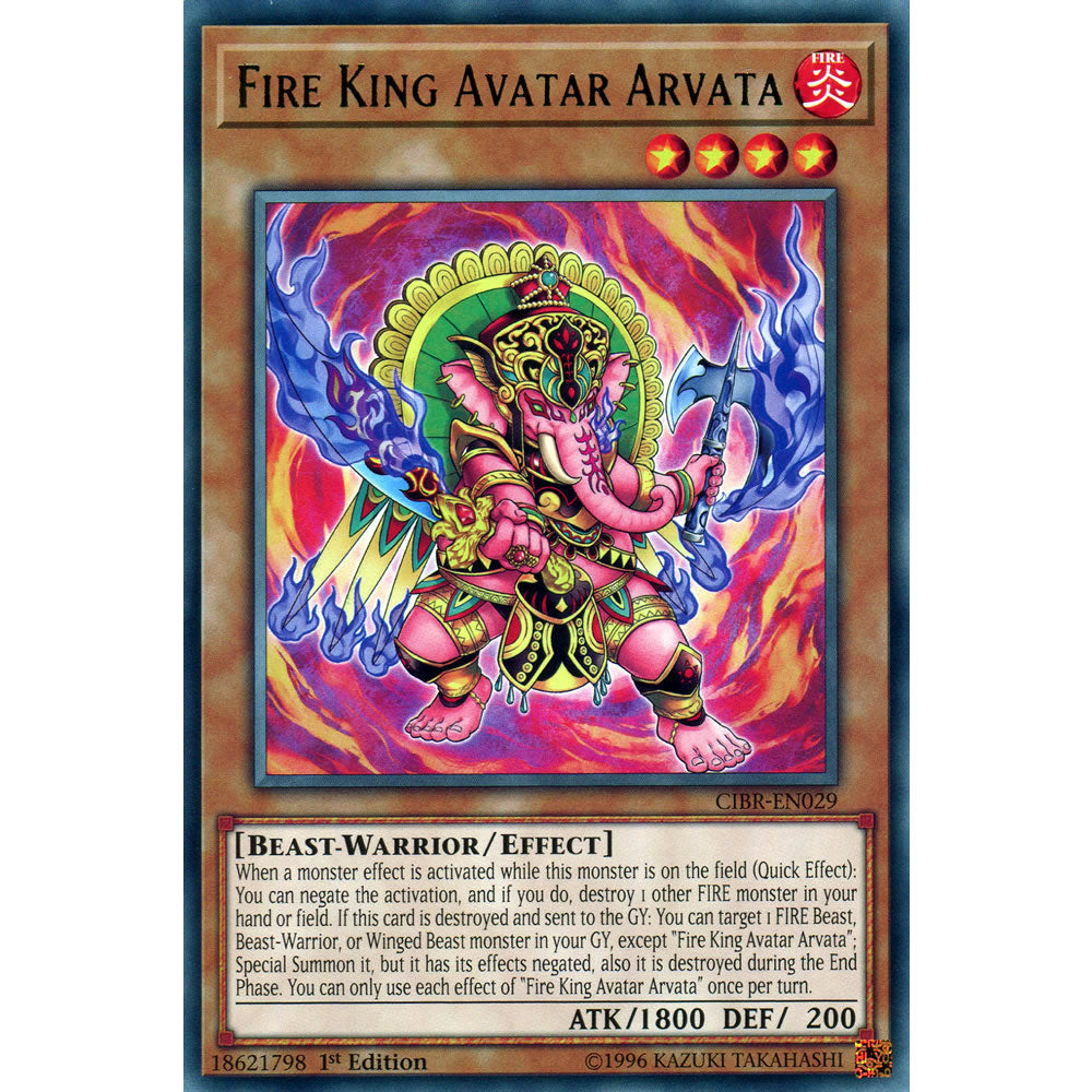 Fire King Avatar Arvata CIBR-EN029 Yu-Gi-Oh! Card from the Circuit Break Set