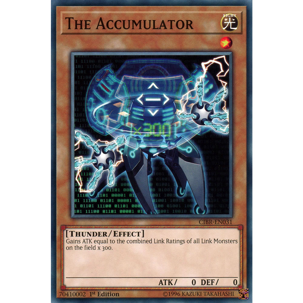 The Accumulator CIBR-EN031 Yu-Gi-Oh! Card from the Circuit Break Set