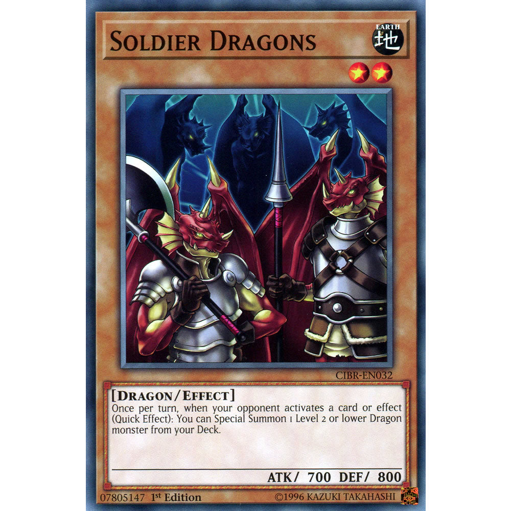 Soldier Dragons CIBR-EN032 Yu-Gi-Oh! Card from the Circuit Break Set