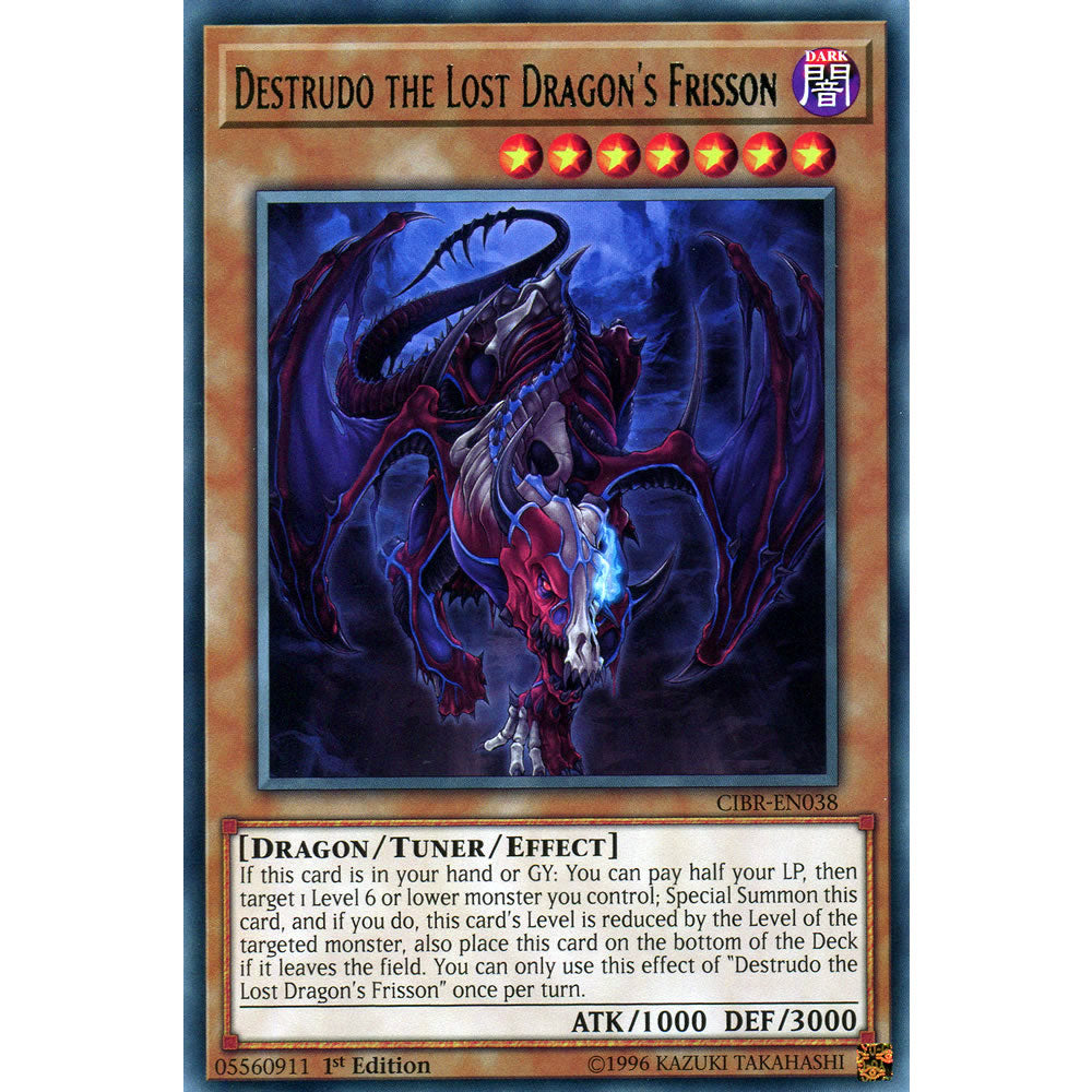 Destrudo the Lost Dragon's Frisson CIBR-EN038 Yu-Gi-Oh! Card from the Circuit Break Set
